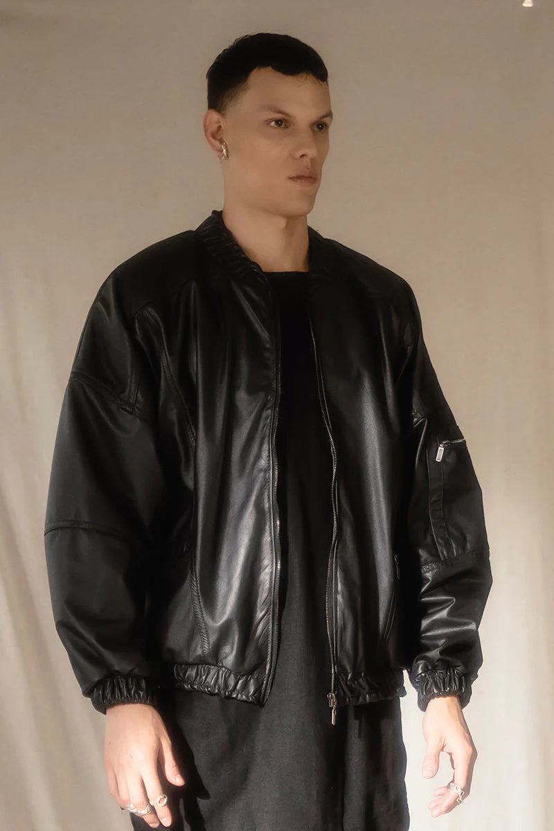 Leather Bomber