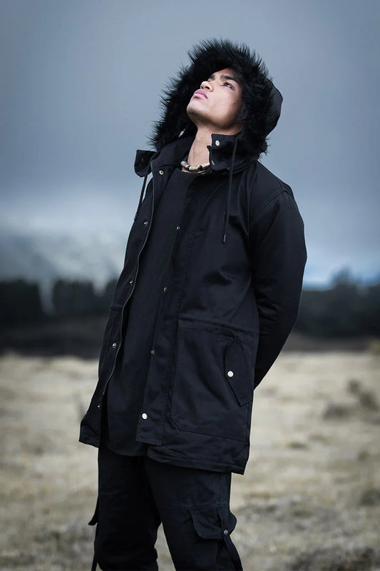 Basic parka black